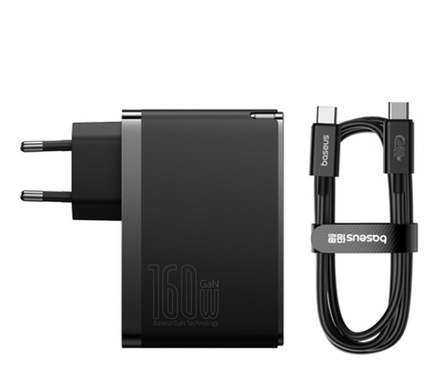Baseus Ładowarka sieciowa GaN5 Pro 160W 2x USB-C 1x USB-A QC PD - 1184498 - zdjęcie 5